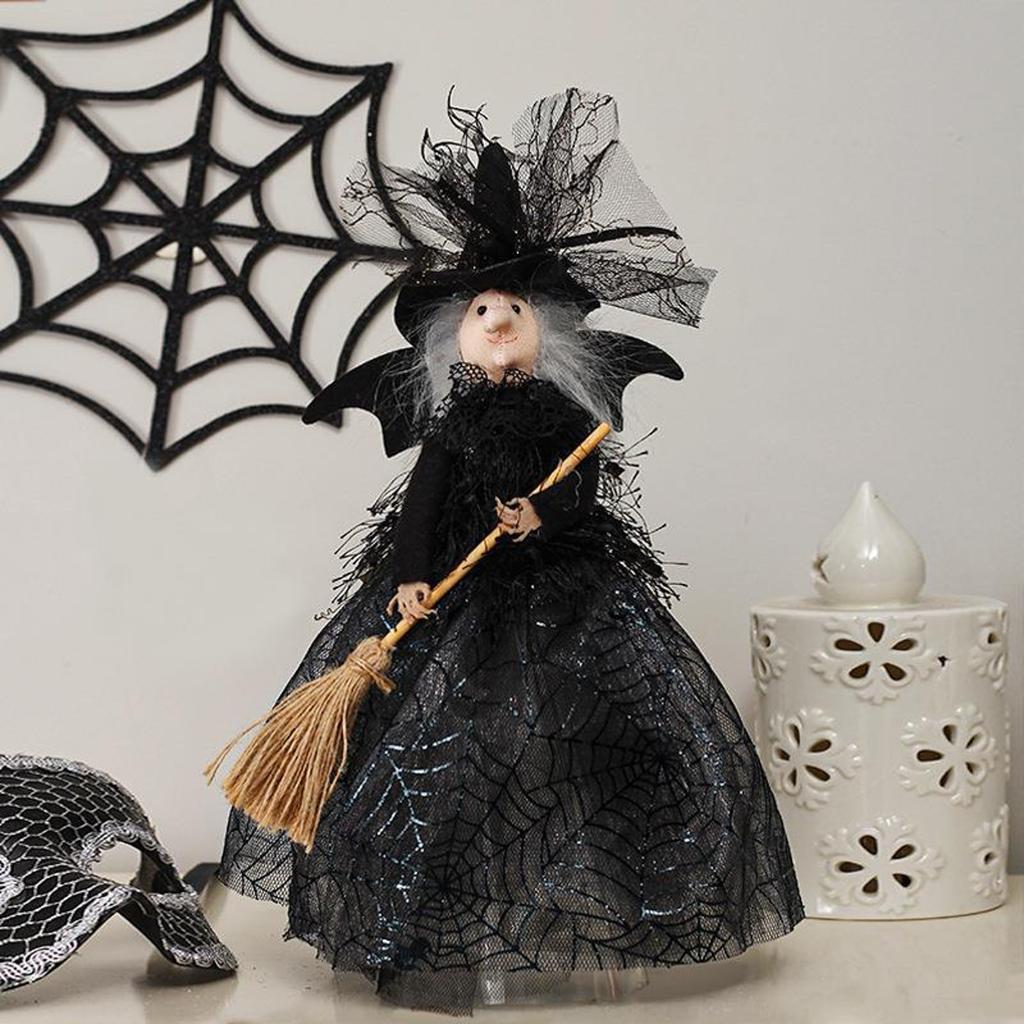 Halloween Decorations Witch Doll Tree Top Star Desktop Decoration Doll Decoration Suitable For Indoor And Neutral Ornament Set