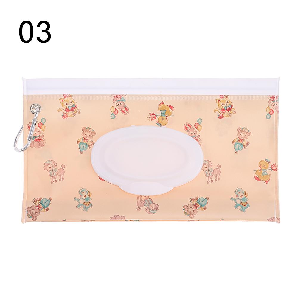 Feuchttücherbeutel EVA Taschentuch-Trageetui Nachfüllbar Wiederverwendbar Feuchttuchbeutel Klappdeckel Druckknopf-Riemen Kinderwagenzubehör