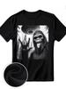 Retro Bigfoot And Alien Tshirt Humorous Cryptid UFO And Campfire Scene Graphic Short Sleeve Tops All Season Street Casual Wear