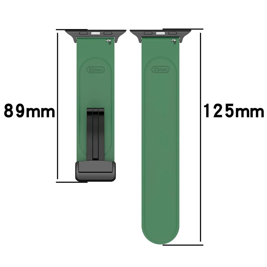 Silicone Strap for Apple Watch Band Ultra 49mm 44mm 45mm 46mm 42mm Series 10 9 8 7 6 Magnetic Buckle Wrist Bracelet Correas