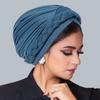 Polyester Crossfront Headscarf For Women With Warmth And Casual Style