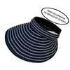 Folding Headband Sun Visor Hat Wide Brim Bucket Hat Trendy Women's Stripe Sun Hat  Summer Outdoor