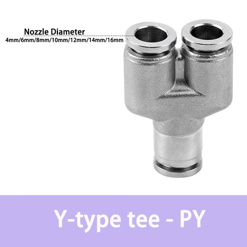 PU PE PV PY PZA SA PM PK PLM 304 stainless steel metal pneumatic quick coupling 4 6 8 10 12 14 16mm push in air Hose connector