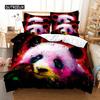 Colour Panda Bedding Set Duvet Cover Set 3d Bedding Digital Printing Bed Linen Queen Size Bedding Set Fashion Design