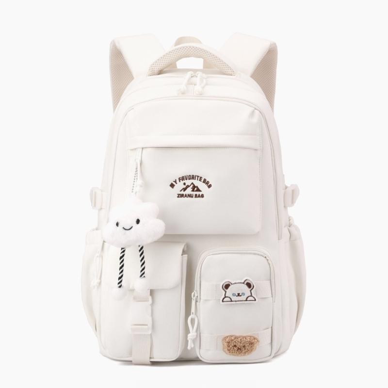 Autumn New Campus Girl Student Schoolbags Lightweight Breathable Pressure Reducing Backpacks Large Capacity Junior High School Girls Student Racksacks