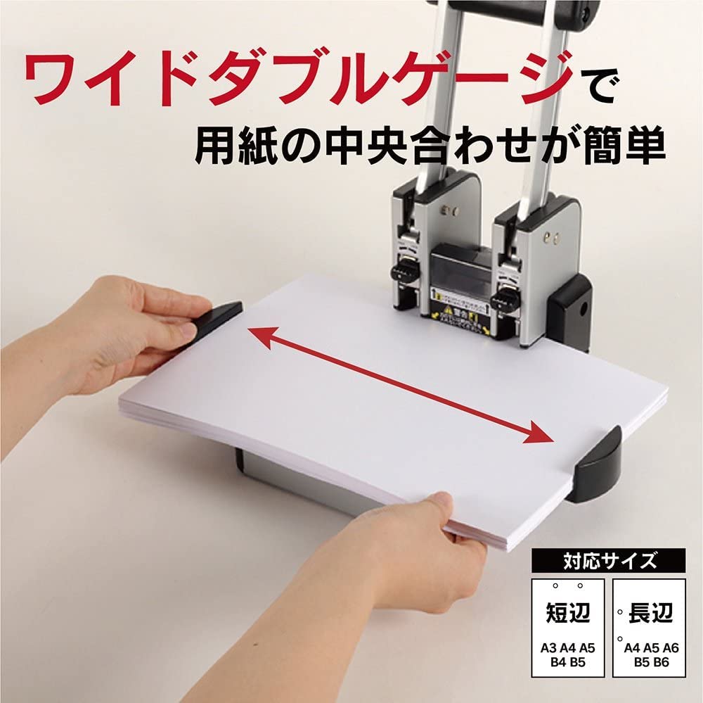 Carl Office Equipment Heavy-Duty 2-Hole Hole Punch, 110 Sheets, HD-410N
