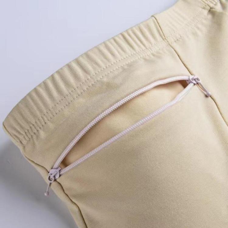Women High Waist Cotton Underwear Panties Briefs Plus Size Safety Shorts Pockets Bikinis Simple Elderly Female Pants Zipper