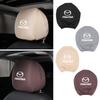 Car Black Seat Cover Headgear Headrest Covers Decoration For Mazda 6 3 CX5 5 2 323 CX7 Demio Atenza Axela MX30 CX30 CX3 CX9 MX5