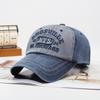 Four Seasons Men's Baseball Cap Casual Wash Embroidered Cap Curved Brim Bowler Sun Hat Official Website