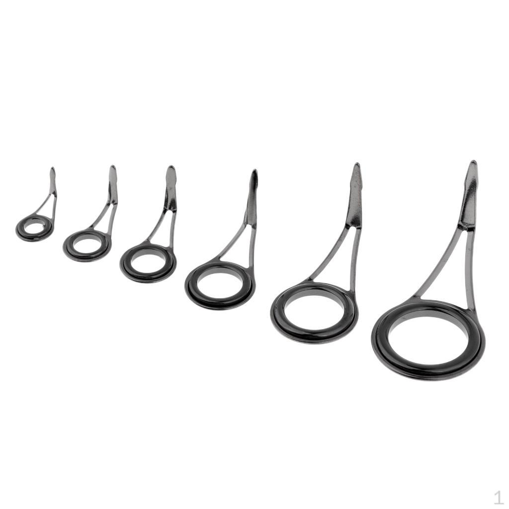 6pcs Fishing Rod Tips Eye Repair Kit for Building