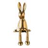 Color Ceramic Bunny Figurine Statue Decorative Animal Sculpture for Bookshelf Living Room and Bedroom
