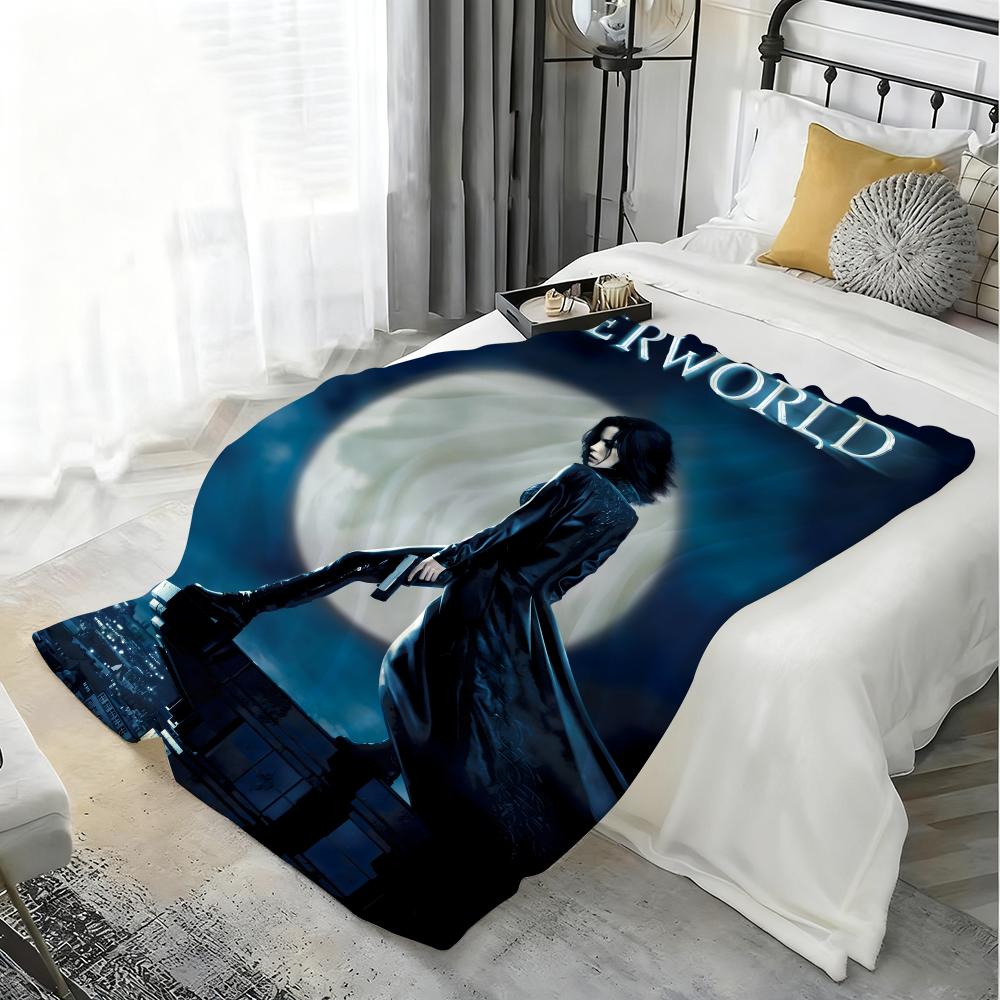 Movie U-Underworld Throw Lightweight 240g Flannel Blanket Soft Skin-friendly for Summer Cooling