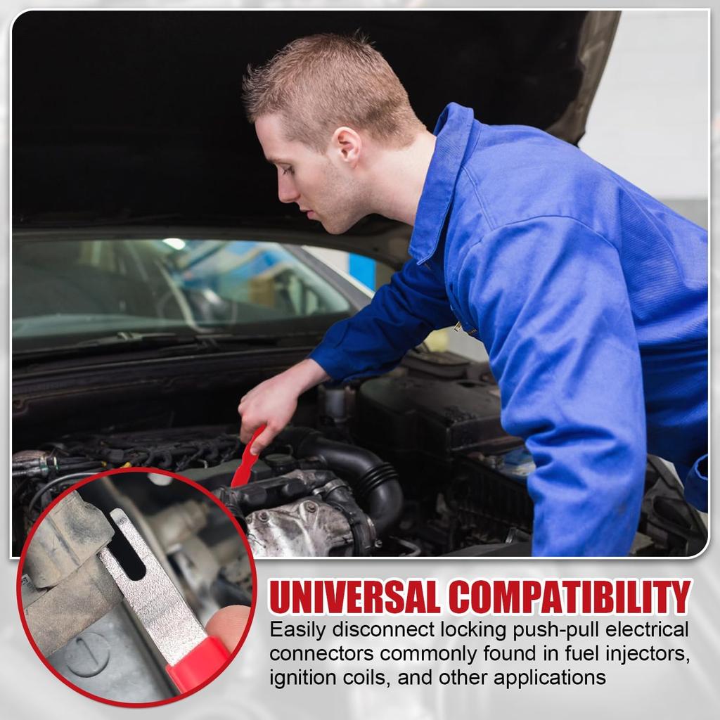 2 Pcs Automotive Electrical Terminal Connector Separator Removal Tool, Metal Auto Repair Electrical Connector Remover Tool Universal for Car