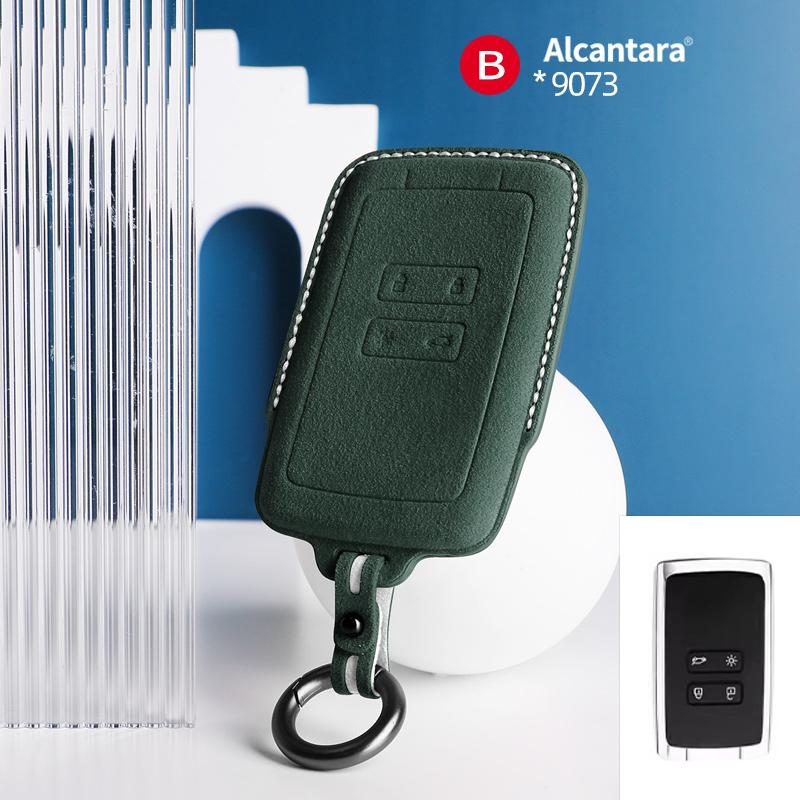 Interior Mouldings Alcantara For Renault Dacia Koleos Captur Megane Clio Scenic Talisman Arkana Sandero Car Key Case Accessories