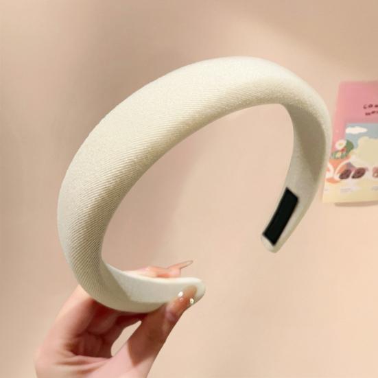 Women Headband Thick Sponge Filling Natural Face Shaping Headband Comfortable High Cranium Head Band Autumn Winter Hair