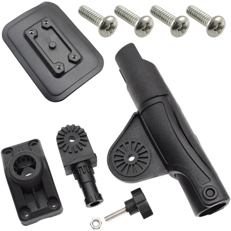 Adjustable 360 Rotating Fishing Rod Holder Fishing Fixers Mount Brackets Rod Stabilizers for Rivers NonSlip Fishing Base