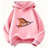 Autumn/Winter Fun Children's Hooded Sweatshirt, Cute and Fashionable Bear Casual Pullover for Boys and Girls