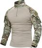 Neuer Stil Herren Tarnung Schnelltrocknendes Langarm Trainingsshirt, Modische Outdoor Bekleidung.