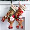 Decoration Plush Christmas Stockings Candy Gift Bag Christmas Ornaments Xmas Tree Hanging Decor
