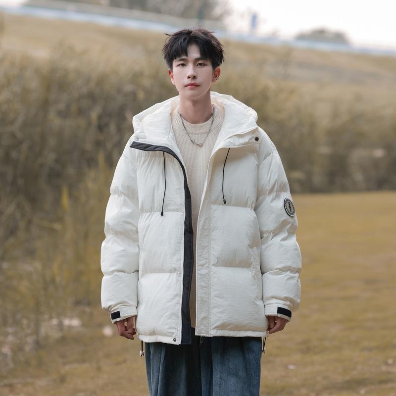 2025 New Winter White Duck Down Jacket Fashionable, Versatile, Thickened Men's Warmth, Popular Trend Padded Clothes