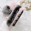 Carino Inverno Caldo Peluche Pelliccia Amore Pendente Cassa Del Telefono Per iPhone 15 14 13 12 11 Pro Max /Samsung S23 S22 S21 S20 Fe A14 A24 A34 A54 A13 A23 A33 A53 A12