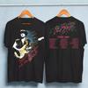Men's Cotton T-Shirt, Quick Dry Breathable, Summer Casual Wear Vaughan Ray Stevie 1990 Tour Step Vintage T-Shirt Black Size Unisex Concert Fans