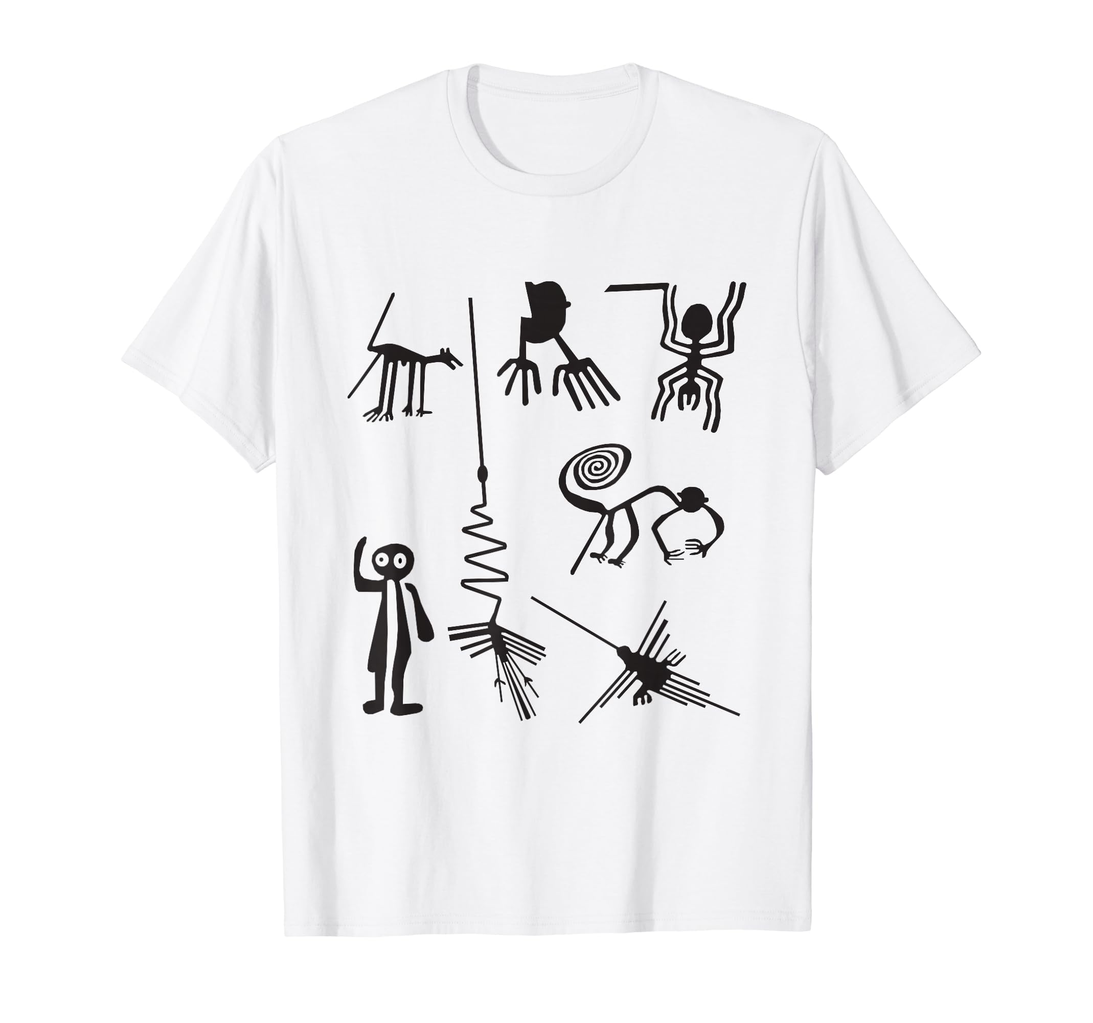 Nazca Lines Ancient UFO Alien Extraterrestrial Life Art T-Shirt