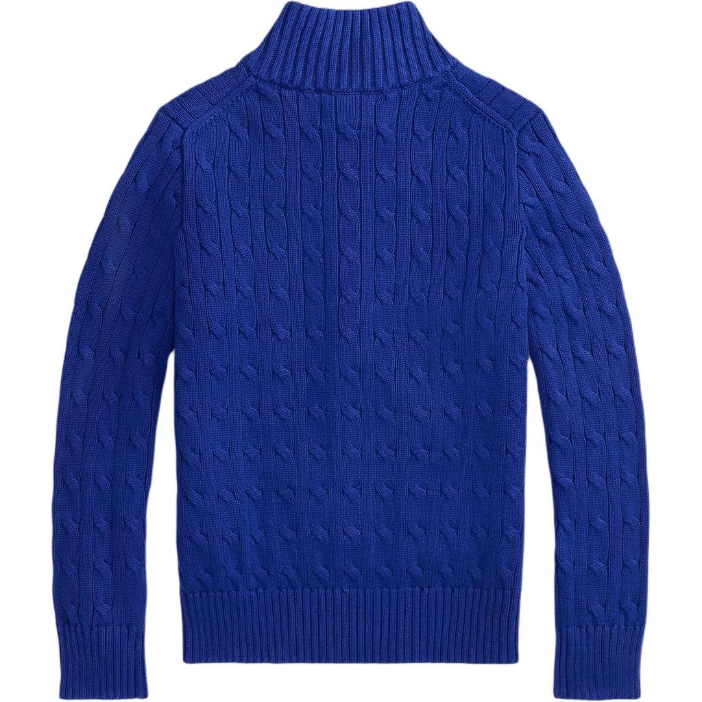 Dětský dětský svetr Polo Ralph Lauren s pleteným bavlněným zipem 323868894-022