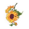 Sunflower Iron On Patch Embroidered Clothes Patch For Clothing Garment Apparel