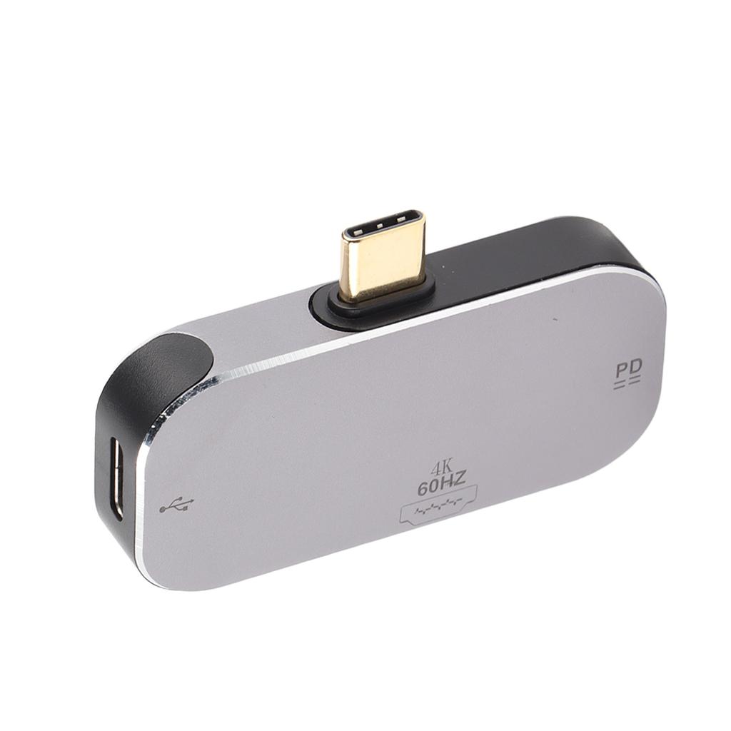 USB C Hub 3 in 1 Type C Male to HD Multimedia Interface 2 Type C Female Docking Station for Windows for Android for OS X