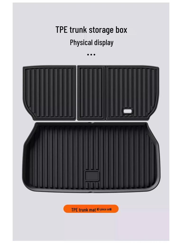 XPeng X9 TPE Trunk Mat: Eco-friendly, Waterproof, Wear-resistant Car Interior Accessory.