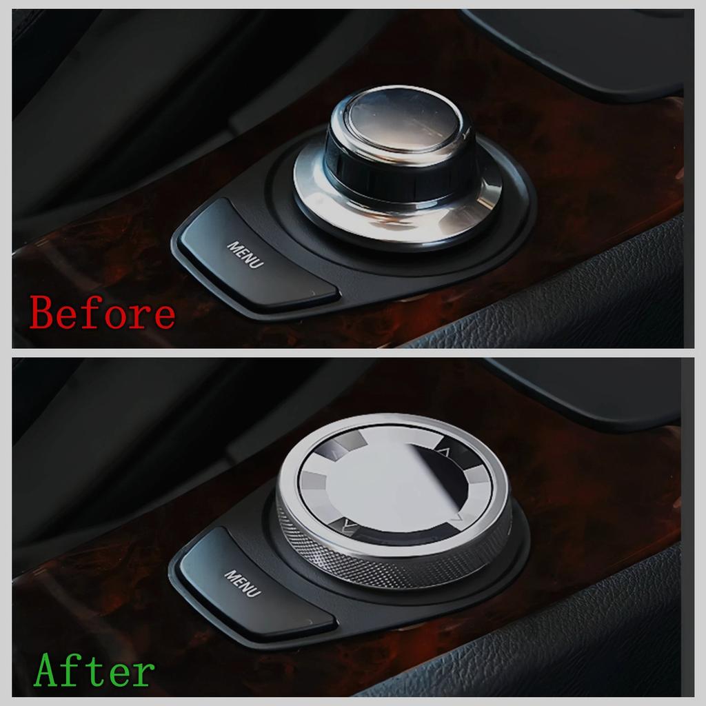 CCC iDrive Controller Button Trim Cover for BMW E82 E87 E88 1Series 2005-2008
