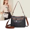 Fashion Versatile PU Zipper Large Capacity Crossbody Bag  New High Quality Solid Color Stitching Soft Simple Shoulder Bag