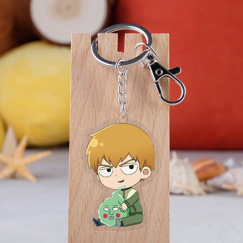 Cute Anime Acrylic Keychain Accessaries Cartoon Bag Pendant Creative Car Keyring Friends Gifts