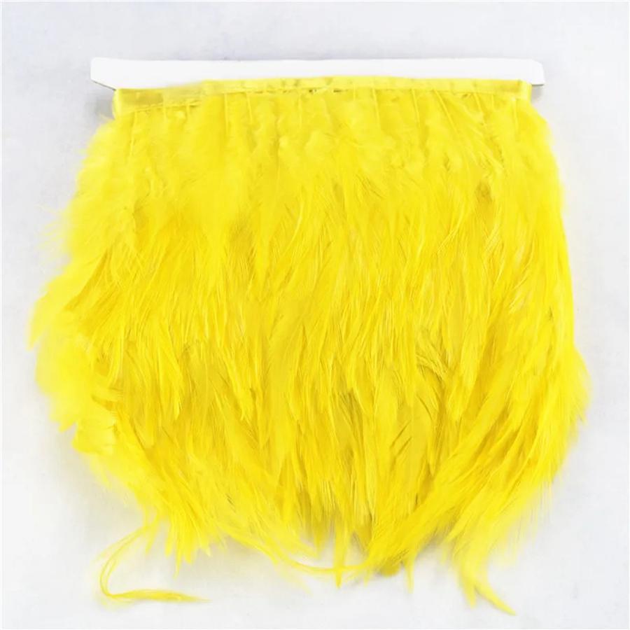 10Meters Natural  Feathers Trim Ribbon Sewing Clothes Handwork Feathers Party Wedding Plumas Crafts DIY Decoration 10-15cm