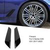 2pcs Left Right Black Side Wing Air Outlet Cover Car Front Side Air Duct Trim 51747439014 for BMW 5 Series G30 G31 2017-
