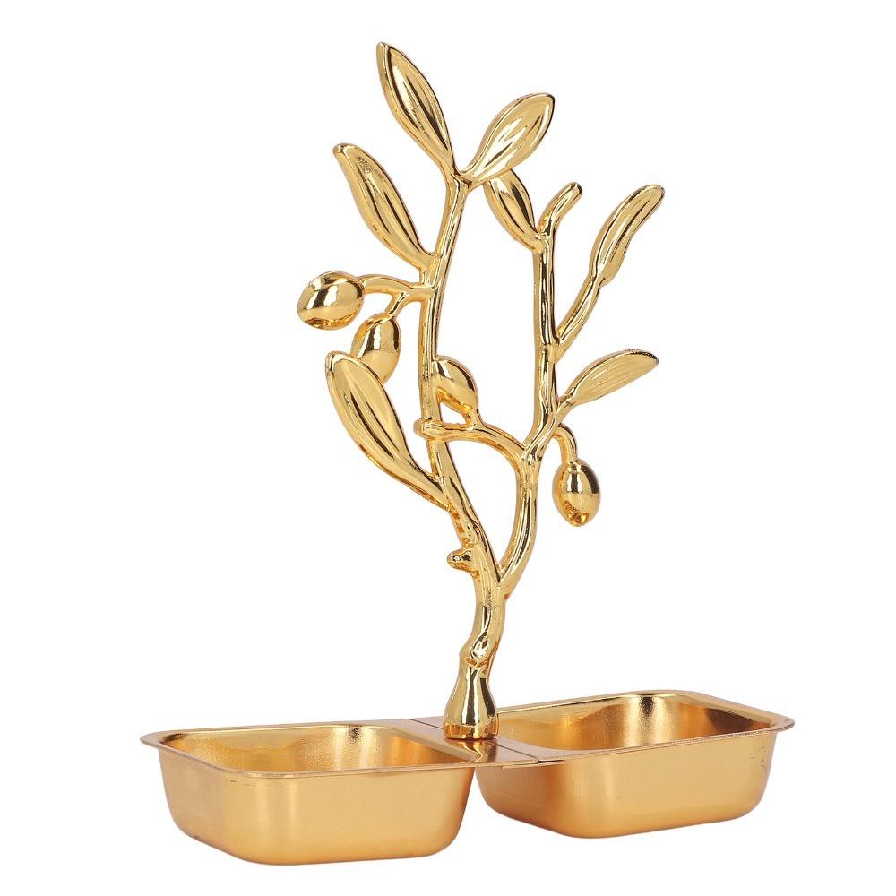 Stainless Steel Gold Serving Tray Nordic Tree Branch Jewelry Rack For Bathrooms