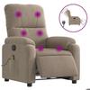 VidaXL Electric Massage Recliner Taupe 3204922