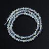 1String 3/4/6/8/10mm Transparent AB Color Crystal Beads Round Square Loose Spacer Glass Beads For DIY Bracelet Necklace Jewelry