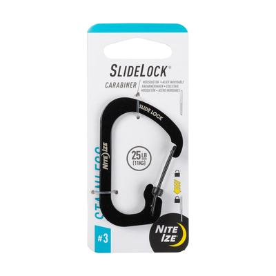 NITEIZE SlideLock Carabiner #3 All 2 Colors | Official Japan Product | Secure Clip