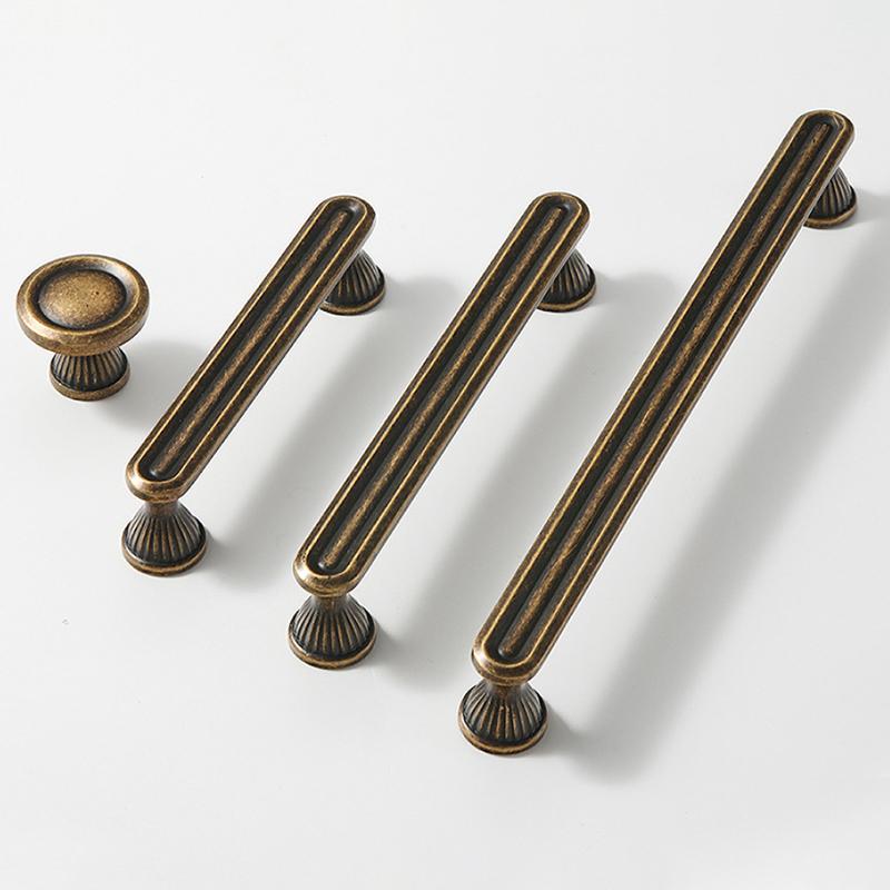Upgrade with Solid Zinc Alloy Vintage Drawer Pulls for a Timeless Antique Brass Look