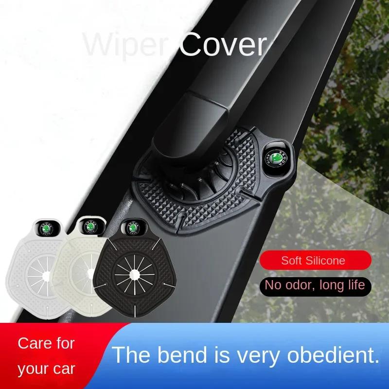 2025 Hot 2pcs Car Windshield Wiper Protective covers For Skoda Octavia Fabia Kamiq Kapoq Kodiaq Rapid SCALA Superb Car Accessori