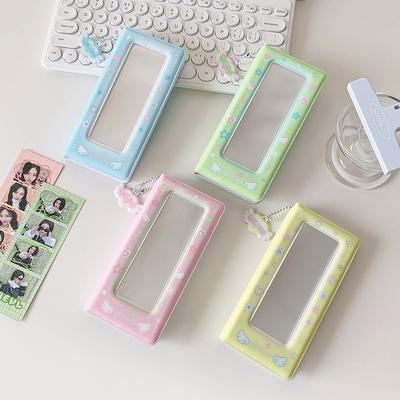PVC Card Cover ID Photo Photocard Frame Love Heart Idol Card Display Protector  Student Friends