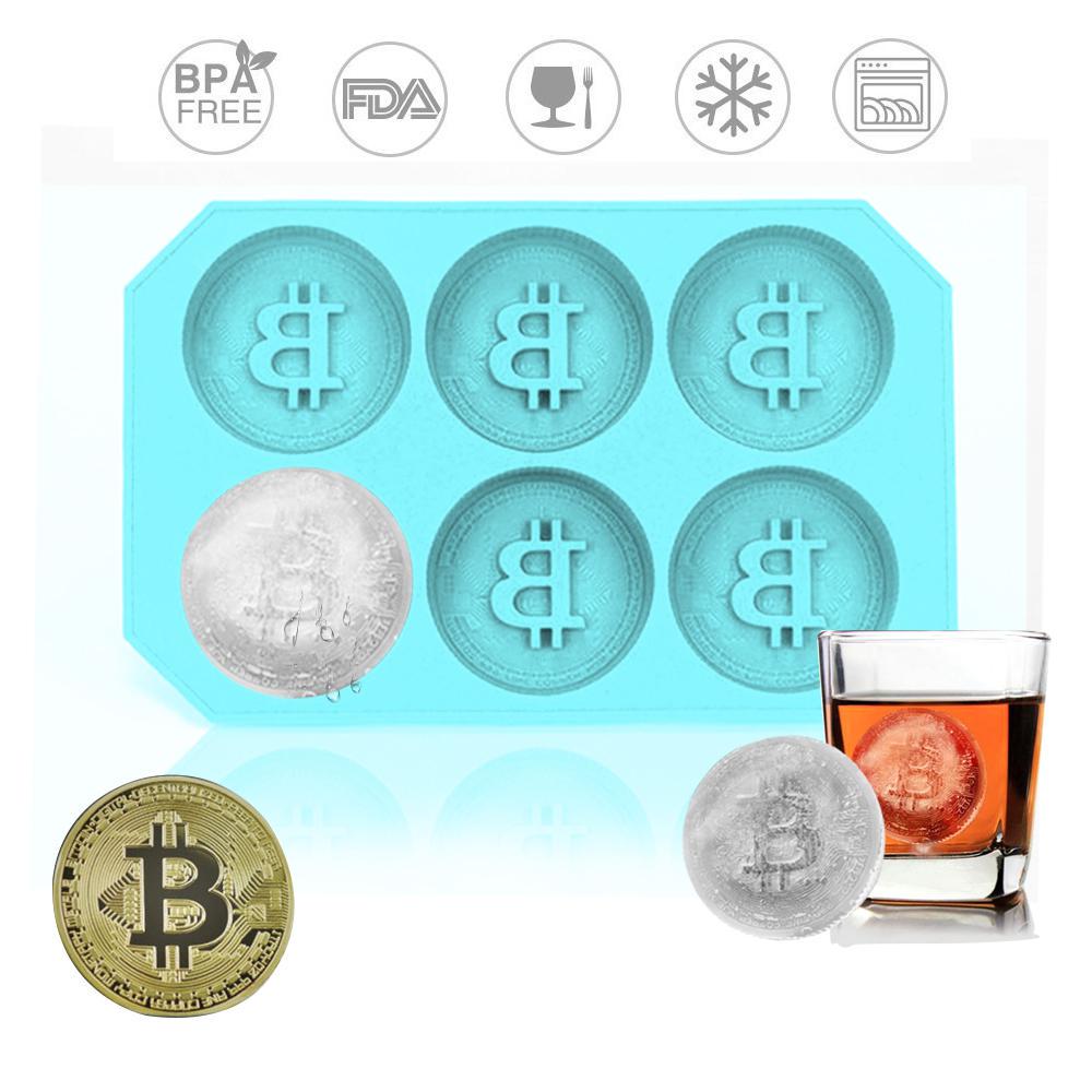Silicone Bitcoin Ice Cube Mold Whiskey Drink Ice Coin Maker Tray купить  недорого — выгодные цены, бесплатная доставка, реальные отзывы с фото — Joom
