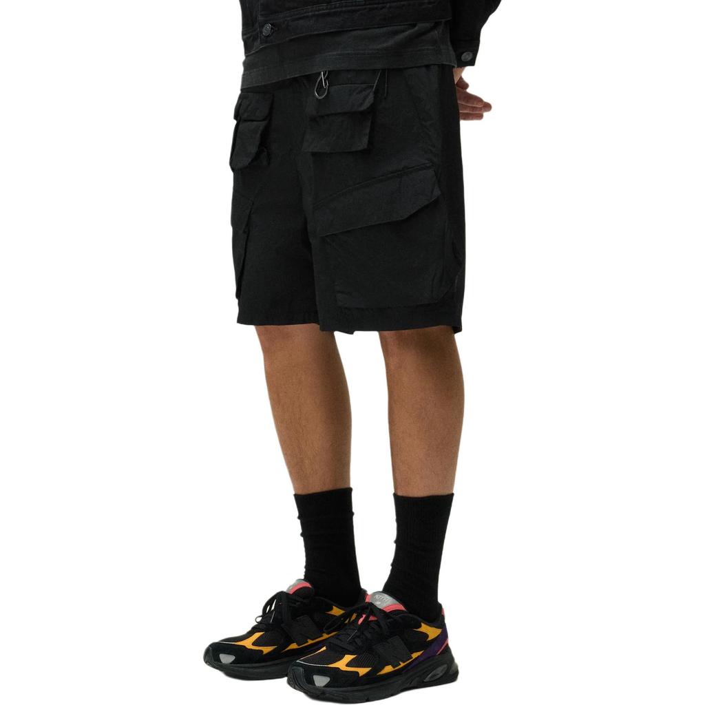 Kith Dupont Cargo Pocket Short Black Men Bottoms KHM060232-001