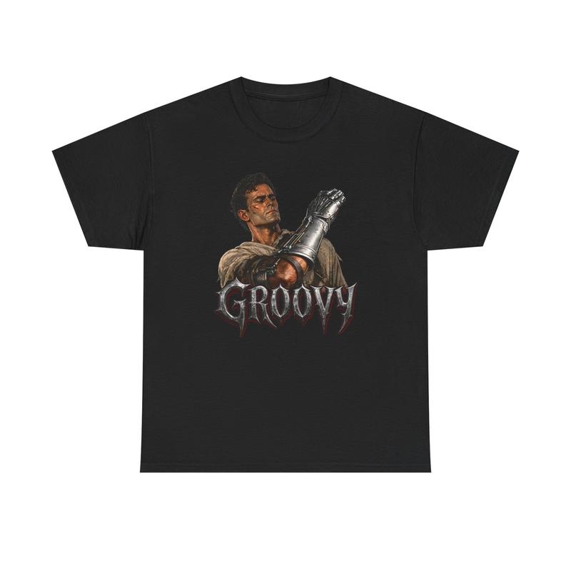 Groovy Army of Darkness illustration tee | Groovy Graphic Unisex T-Shirt S