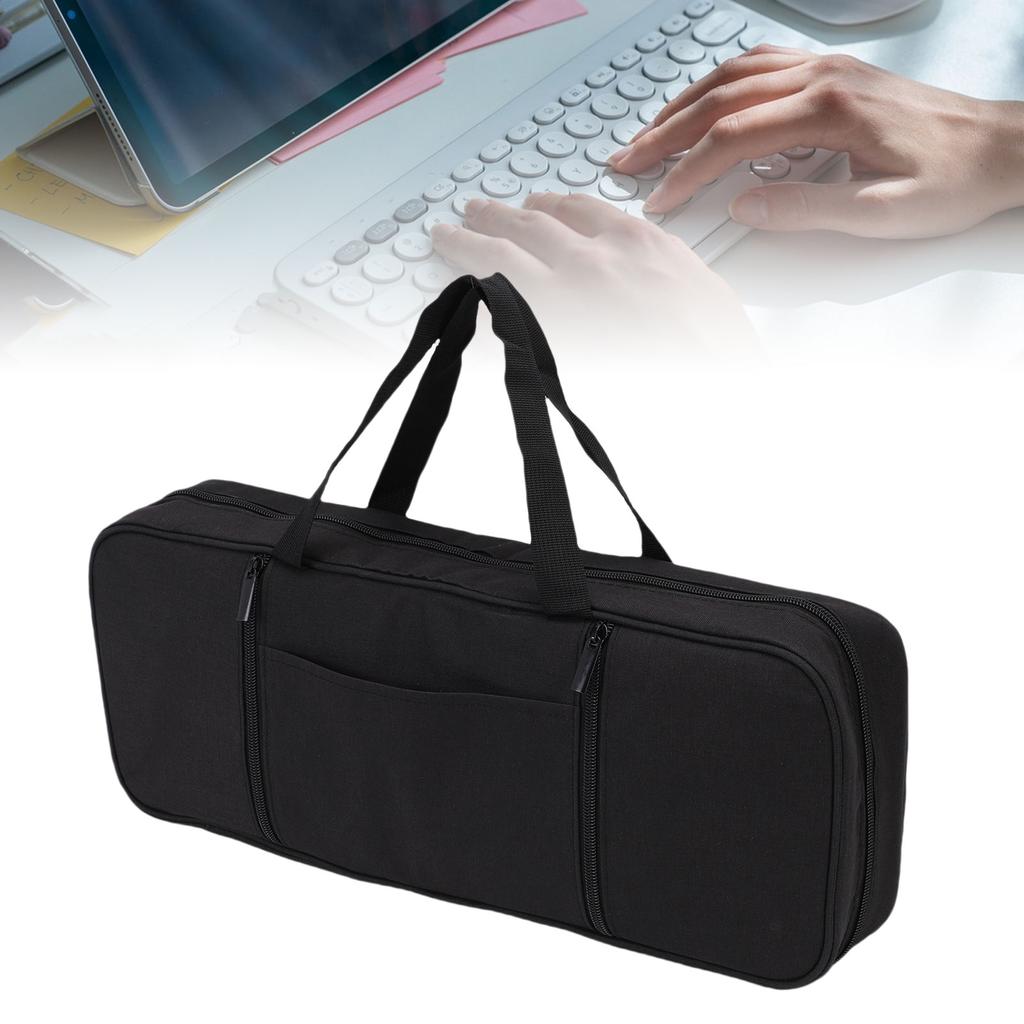 Custodia Sve per Tastiera, Custodia da Viaggio per Tastiere Cablate e Wireless di Alta Qualità, Borsa Portatile Spaziosa, Tasca per Accessori