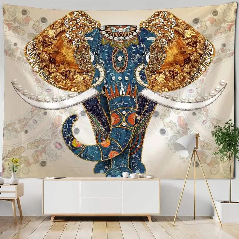 Vintage Elephant Mural Tapestry Office Living Room Decoration Home Wall Tapestry