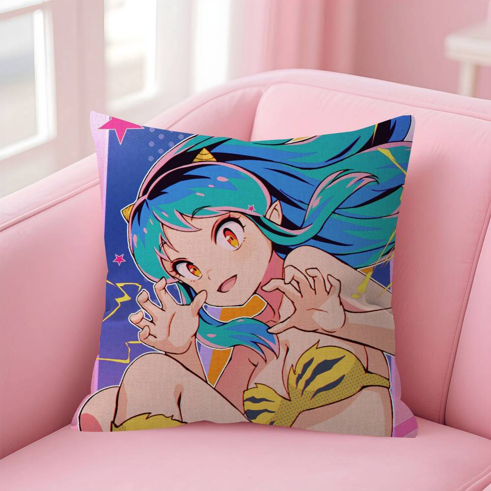 Urusei Yatsura Anime  Personalized Pillow Cover Kids Bedroom Wild Party Decor Pillowcase kid Birthday shower Gift
