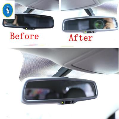 Auto Indoor Roof Front Backup Rearview Mirror Decor Frame Cover Trim Fit For KIA Sportage 2016 - Matte Interior Accessories